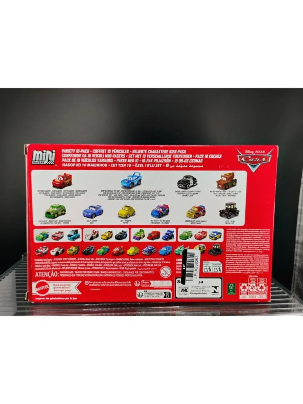 Disney Pixar Cars Mini Racers Variety 10-Pack Collectible Metal Figures